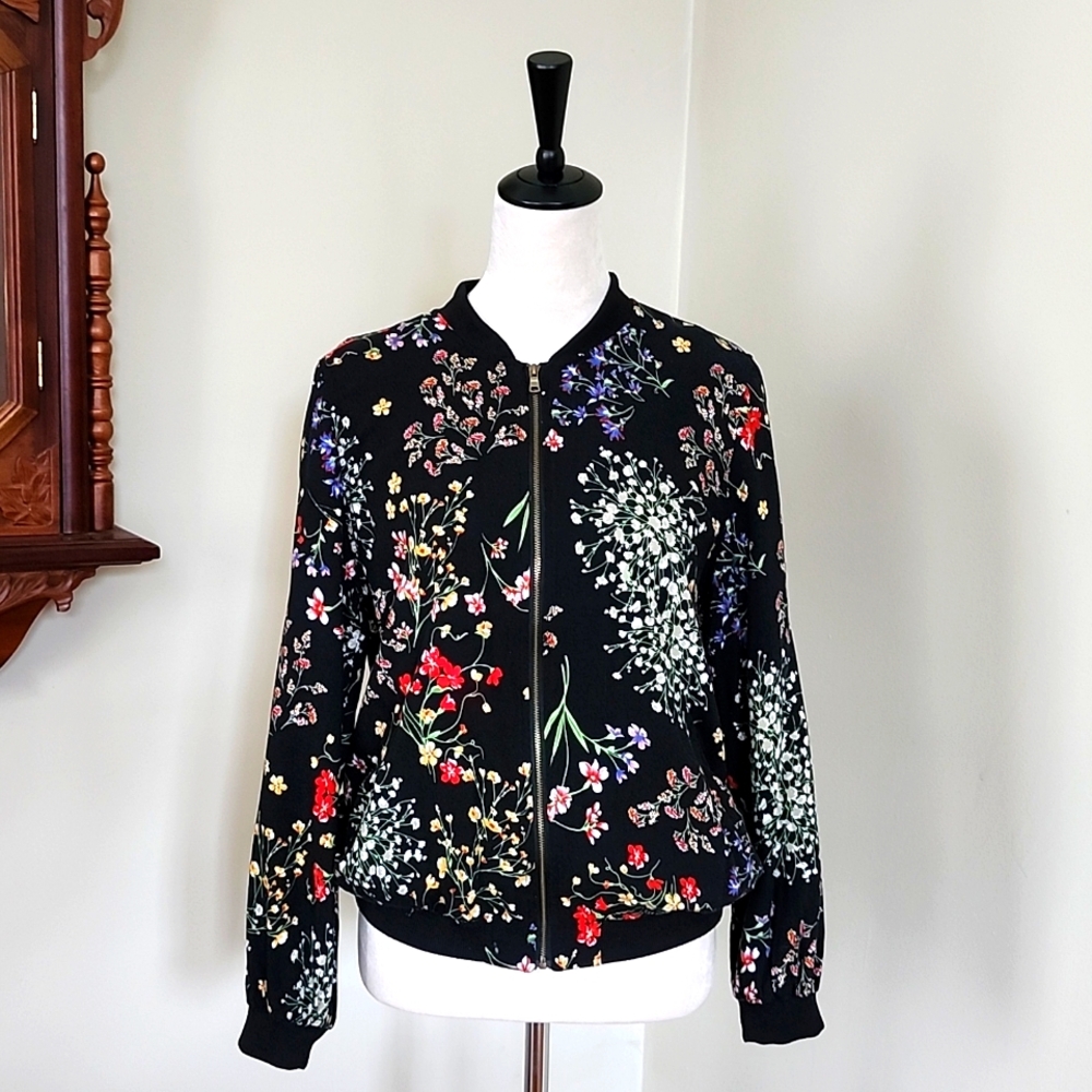 Cynthia Rowley floral print bomber, S